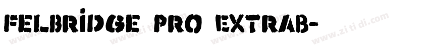 Felbridge Pro ExtraB字体转换 Felbridge Pro ExtraB字体转换